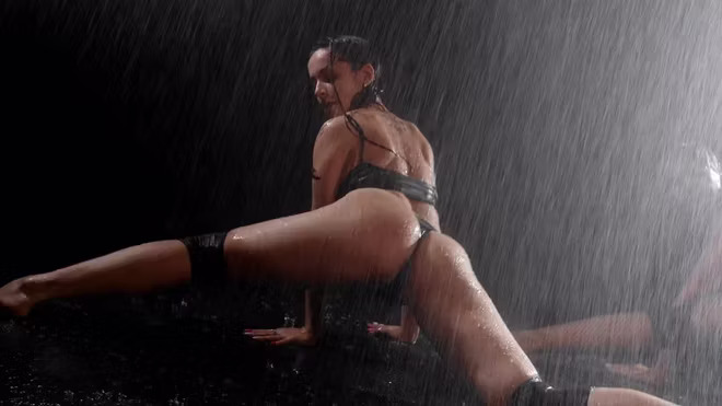 sexy dance in rain