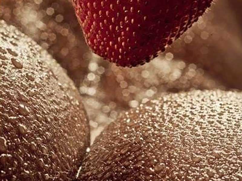 double meaning illustration with cherry and oranges