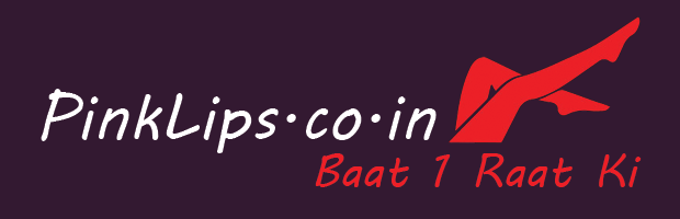 Logo of PinkLips.co.in, Tagline - Baat 1 Raat ki meaning - It is just about one night